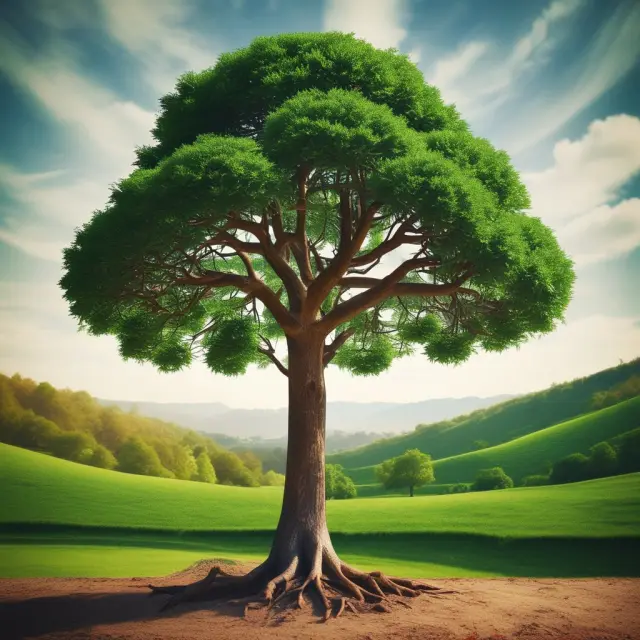 A fruitful tree represents the Options Industry Council, providing education on exchange-traded equity options for traders and investors.