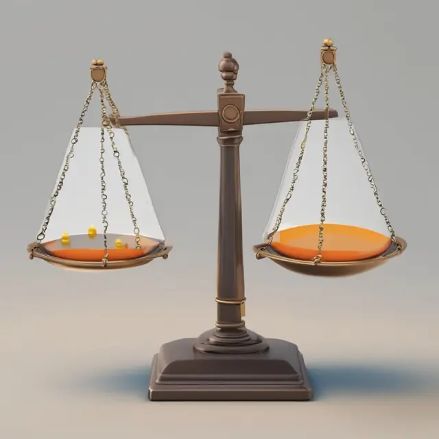 Scale representing options backdating versus transparency, emphasizing fairness.