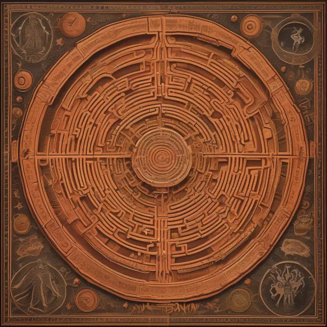 A maze filled with pills symbolizing approved drugs surrounded by a sea of patent papers. A labyrinth reflecting the complexities of the Orange Book
