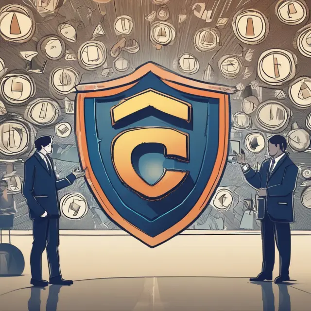 An image of a shield emblazoned with a protective hand, surrounded by interconnected stock exchange buildings representing the Order Protection Rule ensuring consistent price quotations