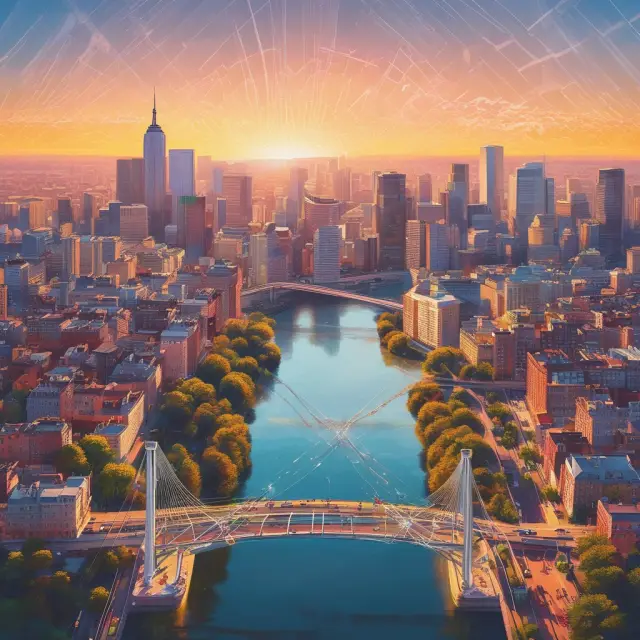 Image of a sturdy bridge symbolizing regulations, connecting transparency on one side and market integrity on the other