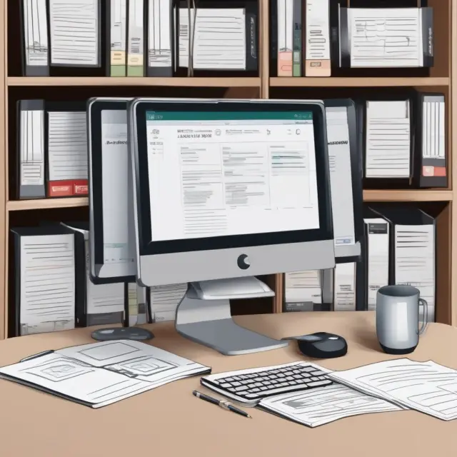 A digital archive filled with paperwork representing CAT