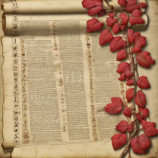 Image: A scroll depicting the history of tax changes on dividends, with red ordinary dividends falling off and gold-colored qualified dividends as acorns being collected.