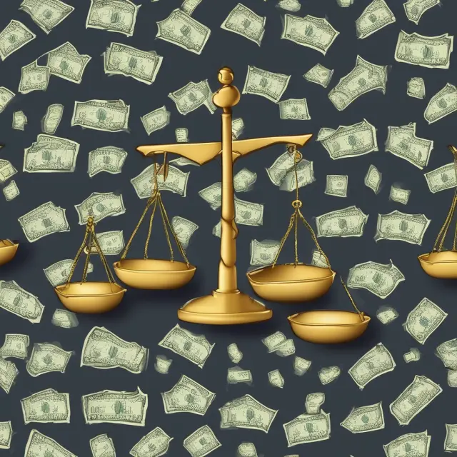 An image of a set of scales with dollar signs replacing weights, tipping towards the side with fewer dollars to symbolize the reduction in taxable income due to an ordinary loss.