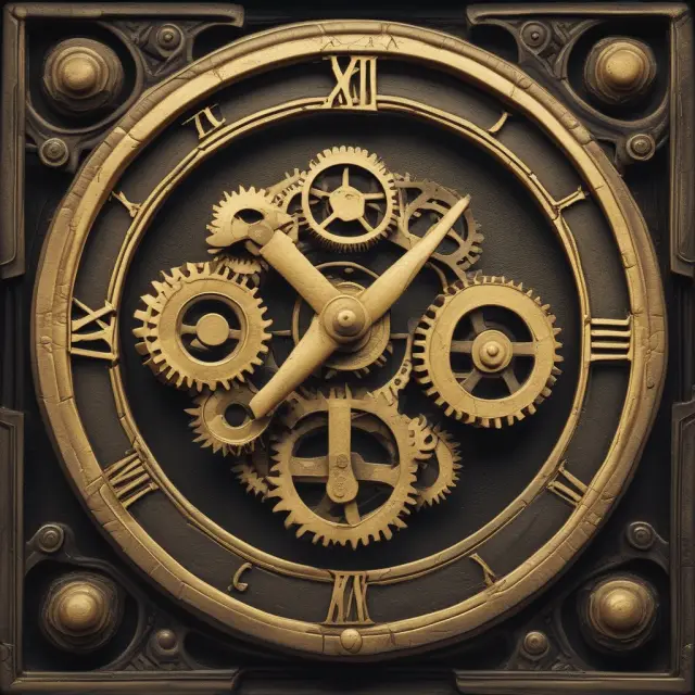 Clock releasing gold coins illustrating the concept of regular payments in an ordinary annuity