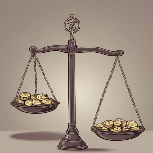 Two coins representing federal and state taxes balanced on a scale, emphasizing the importance of considering both when investing in annuities.