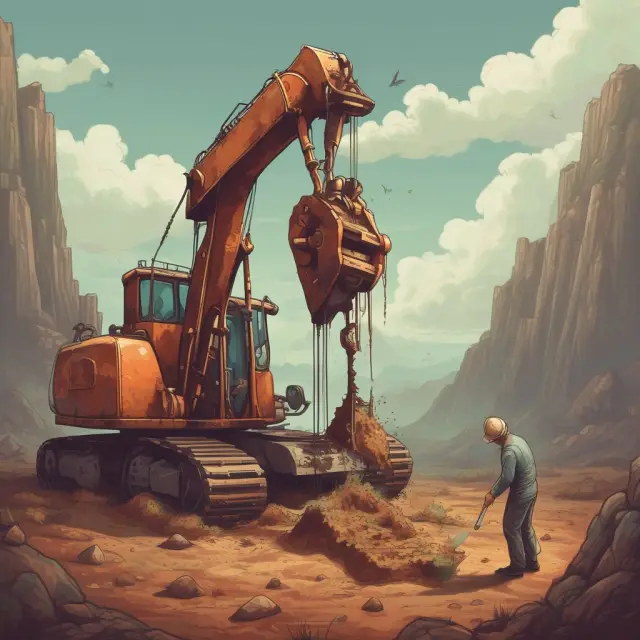 Driller uncovers organic reserves during oil exploration, representing financial gains and sustainable business practices