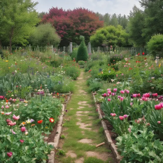 Two plots in a garden: One growing organically and the other from acquisitions. Illustrating organic sales growth and acquired sales.