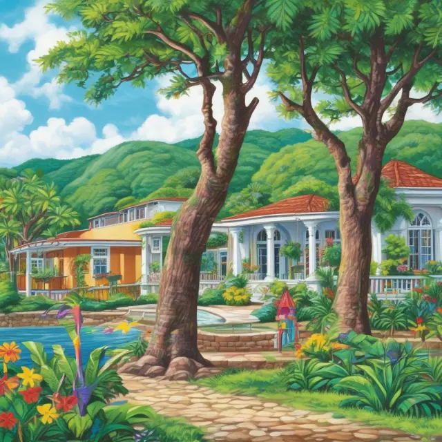 An image of a serene river, with information flowing from a book representing OECS FAQs, nourishing the minds and knowledge of those who seek answers