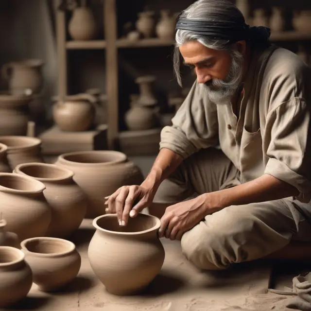 A lender, metaphorically depicted as a potter, shapes origination fees based on borrowers