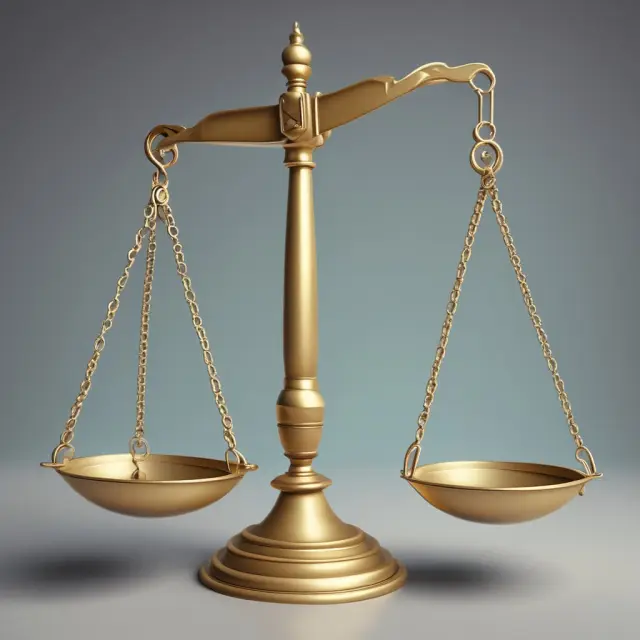 A balanced scale tipped in the borrower