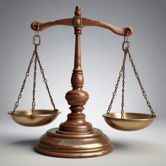 A regulator strikes a balance scale, symbolizing government enforcement of fair origination fees. SEO: Regulation Enforcement Origination Fees.