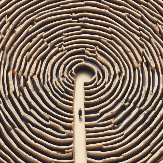 An investor is shown walking through a maze with two helpful guides representing underwriting and appraisal, ensuring successful origination.