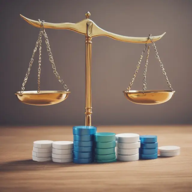 A set of scales with origination points and closing costs tipping the balance, symbolizing the importance of careful comparison in mortgage financing.