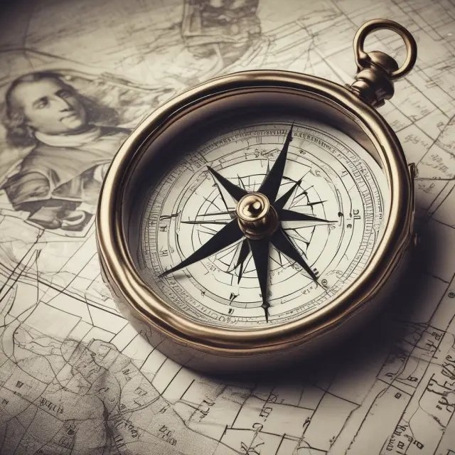 A compass illustrating origination points leading investors to optimal real estate investment decisions