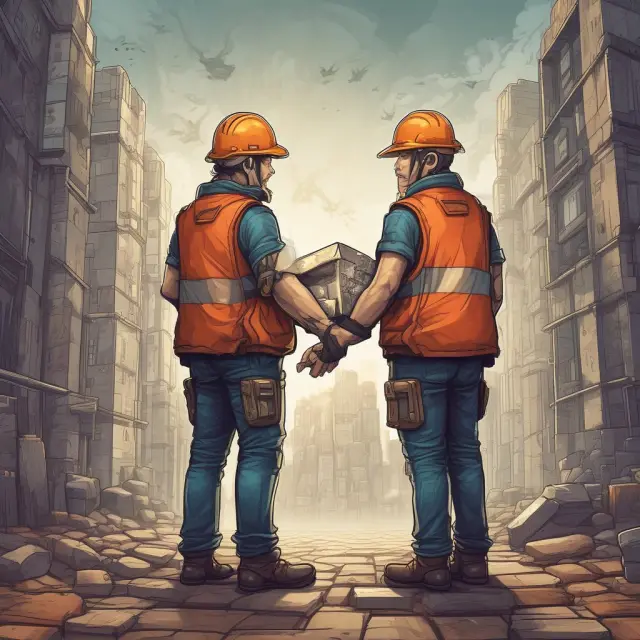 Miners vying to create the accepted child block on the blockchain through intense competition