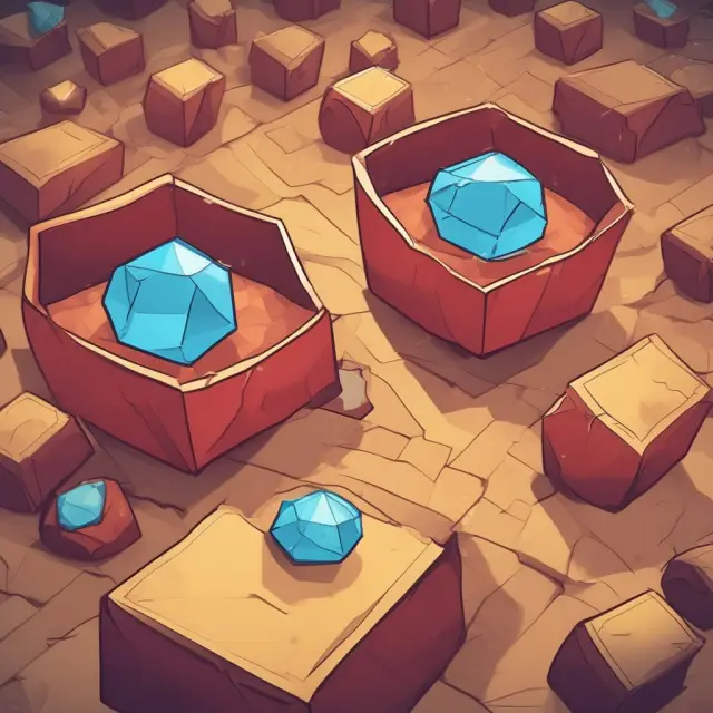 Mining nodes competing to form longest blocks; one diamond symbolizes accepted blockchain, the other represents orphaned block.