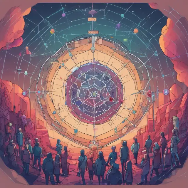An image of a constellation depicting brokers and dealers forming OTC Markets Group, emphasizing decentralization and interconnectivity.