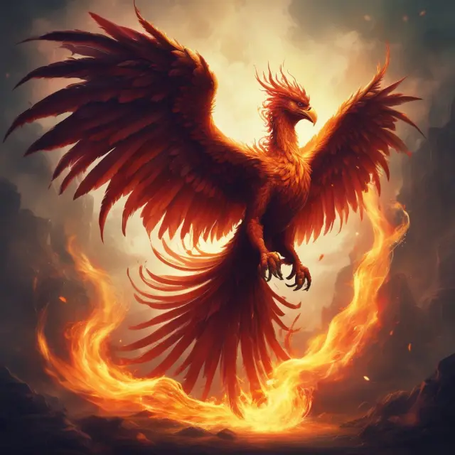Phoenix rising from the ashes symbolizes the transformation of the Over-the-Counter Bulletin Board (OTCBB) into new quotation services like FINRA