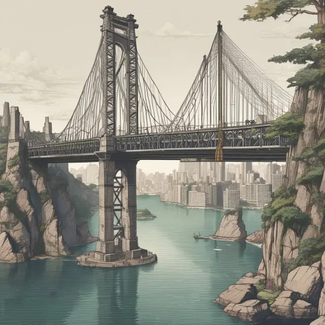 Bridge linking traditional exchange symbols to the OTCQB market, symbolizing diverse investment possibilities