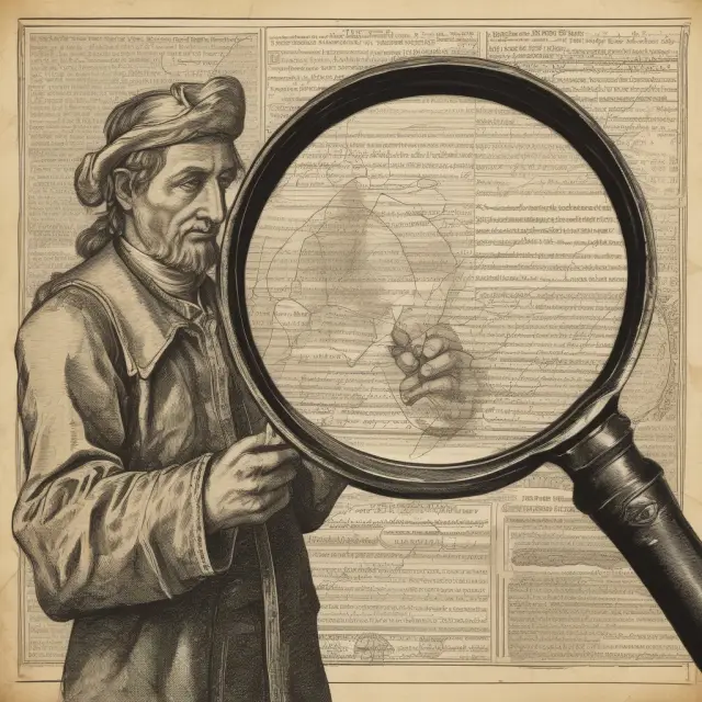 An investigator meticulously examining financial documents and industry reports to assess investment opportunities in OTCQB securities