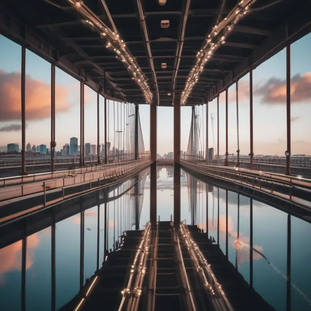 Bridge joining two continents, representing foreign and domestic companies seeking OTCQX listing. Image illustrates unity and accessibility for the application process.