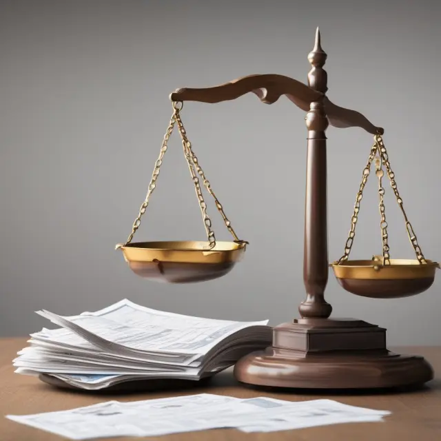 A balance scale with OTCQX stock reports and regulatory filings resting on each side, illustrating the importance of thorough due diligence.
