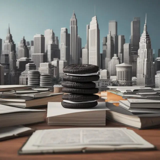 A foundation composed of open law books with OREO properties built on top, representing the legal frameworks governing banks