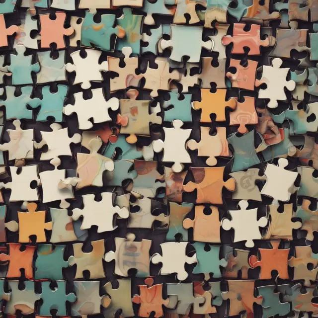 An image of a jigsaw puzzle with various items representing other current liabilities, such as prepaid expenses, accounts payable, and short-term debt.