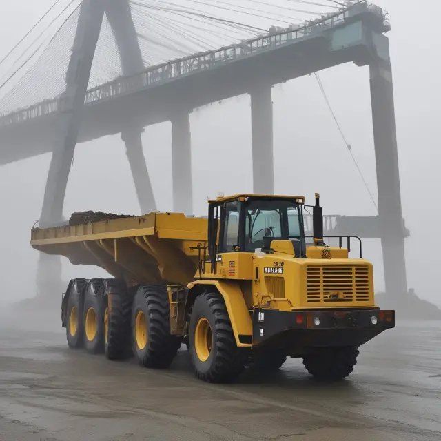Machine appearing from harbor with training materials and transportation expenses