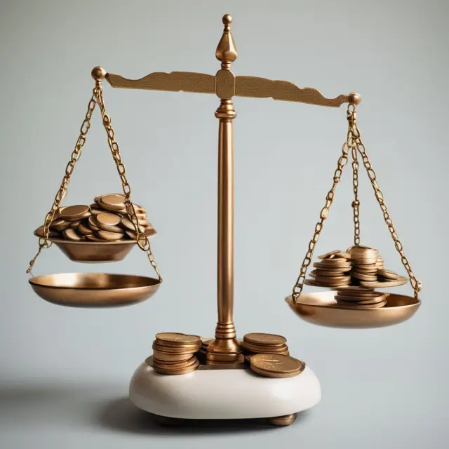 An image of a balance scale with medical bills on one side and coins representing out-of-pocket expenses on the other.