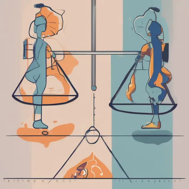 Visualizing the impact of an output gap on inflation through two scaling balances