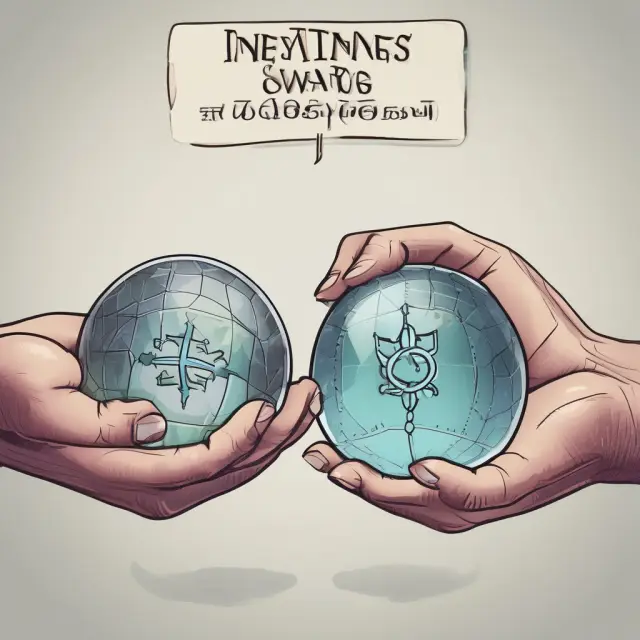 Two crystal balls labeled 