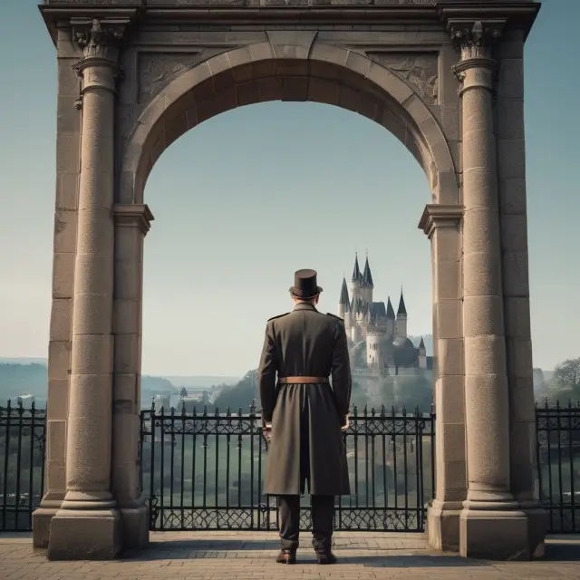 Outside director shown as a sentinel protecting a castle, emphasizing their role in upholding ethical business practices and guarding shareholder interests.