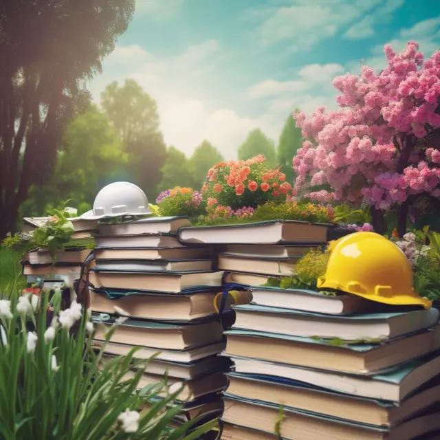 A flourishing garden symbolizing financial firms