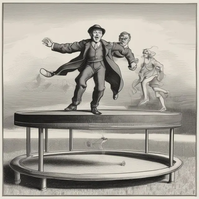 An imaginative depiction of checks as colorful balls bouncing between payors and payees, symbolizing the process of issuing, waiting, and cashing outstanding checks