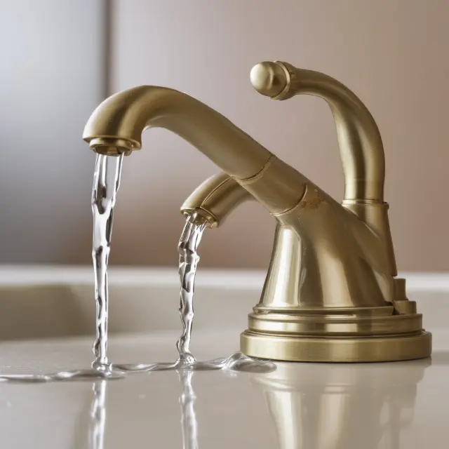 A business account with a leaking faucet symbolizes the risk of ongoing outstanding checks, threatening accurate financial reporting and compliance