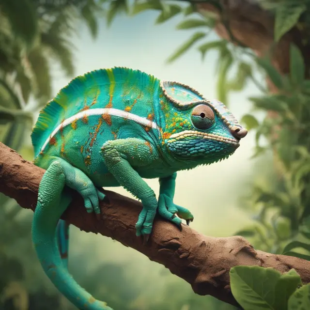 Chameleon expanding its territory through outward direct investment in exotic landscapes