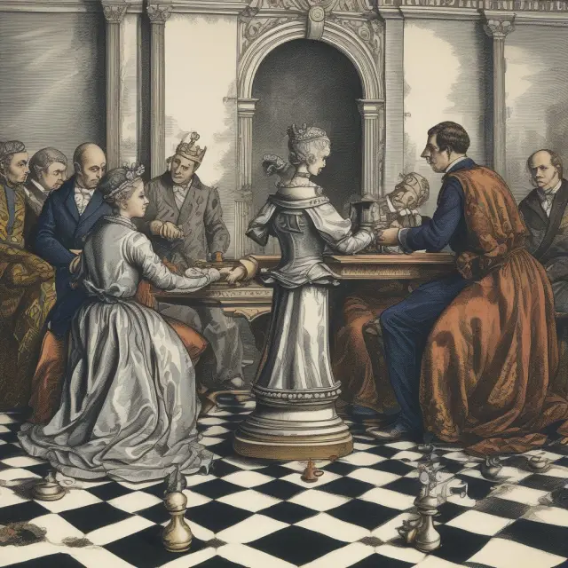 Banks engaging in outward arbitrage strategy on a global chessboard, with eurodollars facilitating transactions