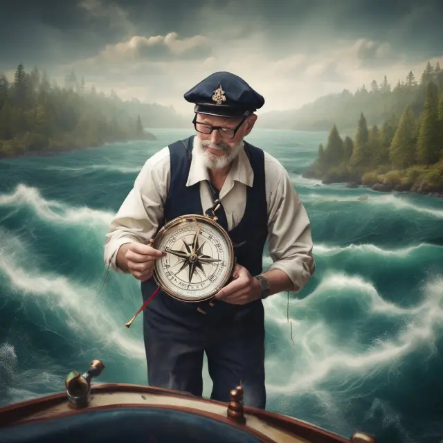 Homeowner navigating new capital gains exclusion rules after 1997 using a compass and map