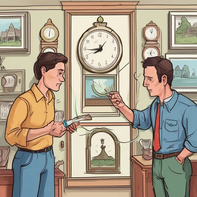 Two interconnected clocks illustrating the Homeowner