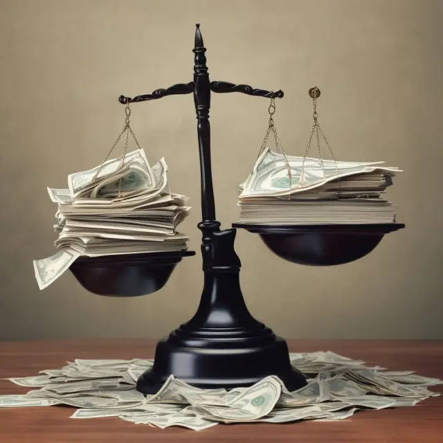Two sets of scales: one balancing money from receipts, another with audited figures. Cash over short represented as one scale tipping.