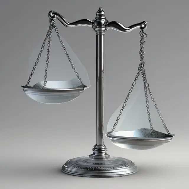 Scales with a clear base represent transparent business practices and trust in sales and investments
