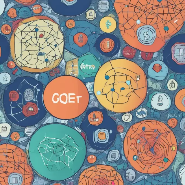An intricate mosaic of five interconnected marketplaces: bonds, currencies, derivatives, structured products, and equities representing the dynamic over-the-counter markets.