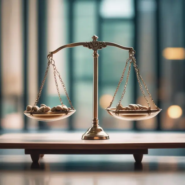 A scale balancing the benefits (flexibility, confidentiality, faster execution) and risks (limited liquidity, counter-party risk, lack of transparency) of over-the-counter markets
