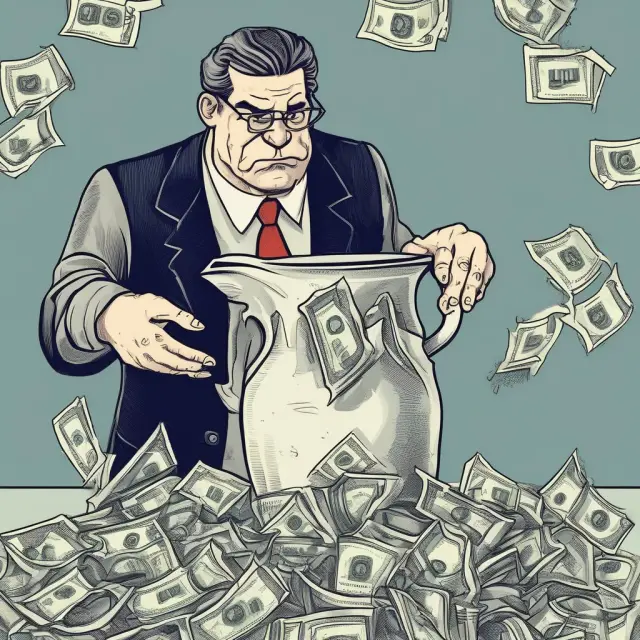 An overcapitalized company diluting shareholder