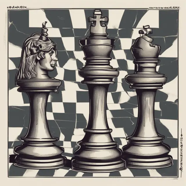 A game of chess with three pieces representing share buybacks, debt restructuring, and mergers & acquisitions working together to save a struggling king