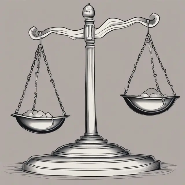 A set of scales with an overcast situation showing excess weight (heavier) and undercasting depicted by insufficient weight (lighter), reflecting financial forecast errors.