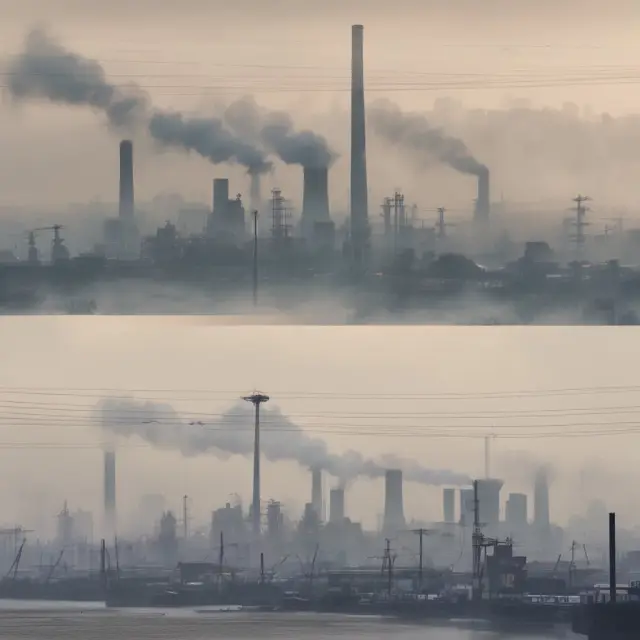 Various industries represented as buildings obscured by an overcast, symbolizing the potential impact of inaccurate forecasting