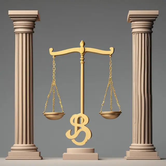 Scale comparing banks, one offering affordable overdraft fees versus another with high fees